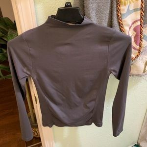 Spandex tight fit grey top